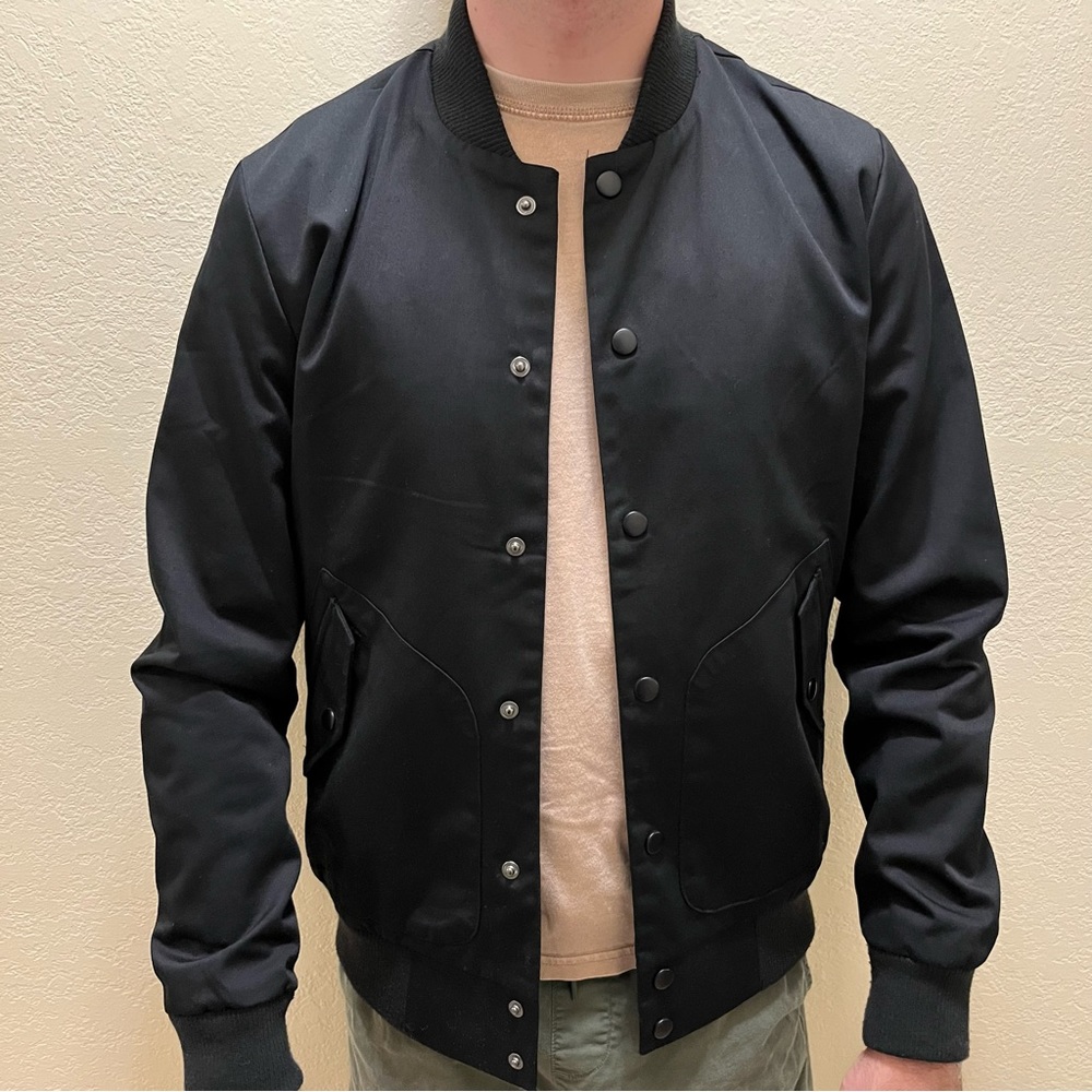 Five Four Black Bomber Jacket